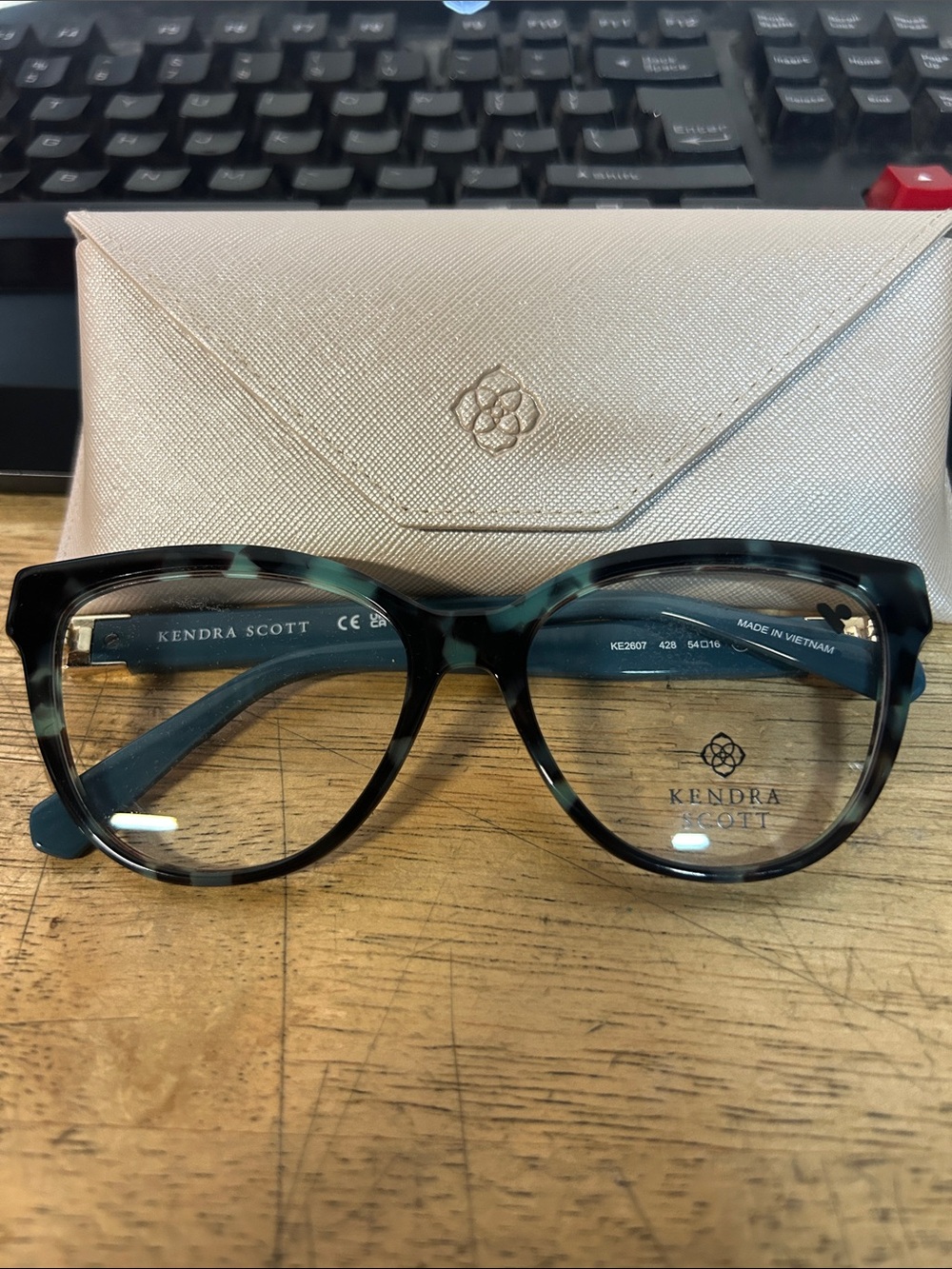 Kendra Scott KE2607 428 Petrol Tortoise Eyeglasses
